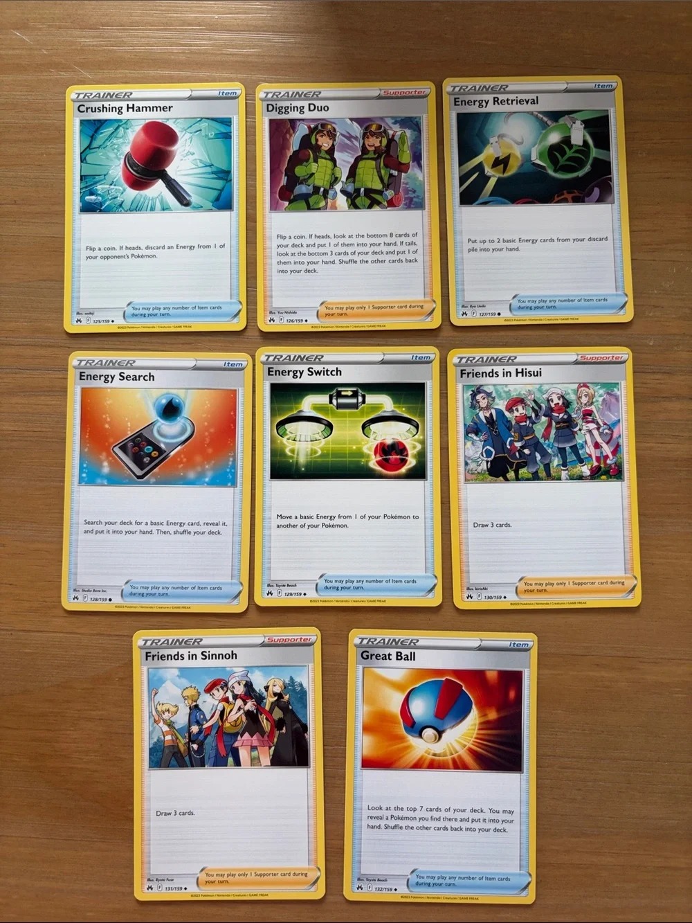 Crown Zenith Trainer Lot 17 Cards | Ultra Ball, Rare Candy, Lost Vacuum ✨5/$25✨